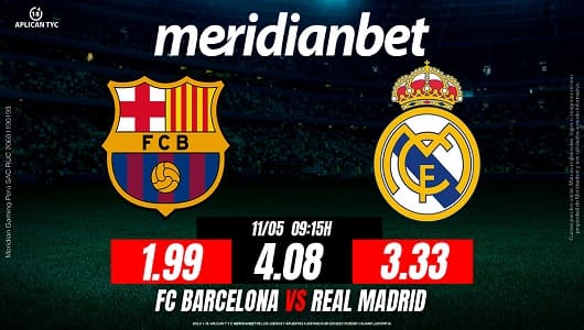 FC Barcelona vs Real Madrid La Liga MERIDIANBET 1200 x 6301