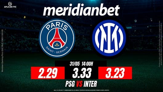 PSG VS INTER MERIDIANBET partidos de la Champions League 1200 x 6301