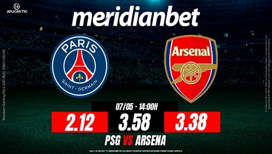 PSG vs Arsenal partidos de la Champions League MERIDIANBET 1200 x 6301