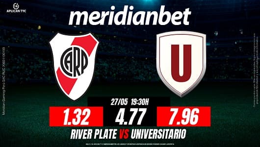 River Plate vs Universitario Copa Libertadores MERIDIANBET 1200 x 6301