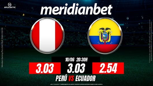 PERU VS ECUADOR eliminatorias sudamericanas 2025 MERIDIANBET 1200 x 6301