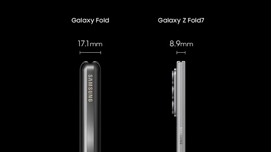Samsung Mobile Galazy Z Fold series Galaxy Z Fold7 History Behind Thickness main1F