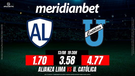 Alianza Lima vs U Catolica Copa Sudamericana MERIDIANBET 1200 x 6301