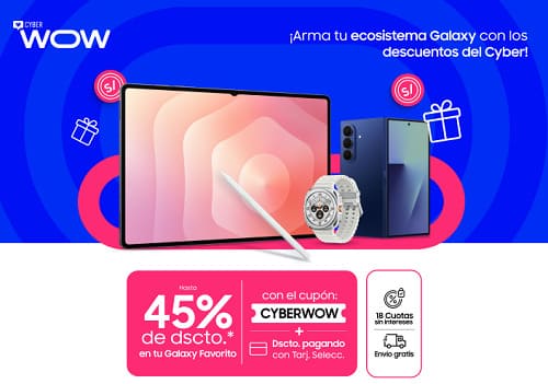 Samsung anuncia ofertas del Cyber Wow con hasta 55% de descuento en tecnología premium 1