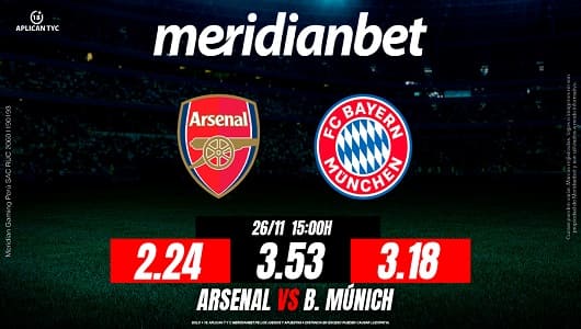arsenal vs bayern munich partidos de la champions league meridianbet1