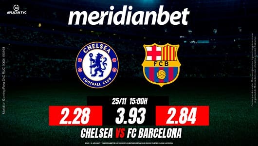 Chelsea vs Barcelona: ¡Descarga la app de Meridianbet y gana una jugada gratis en la Champions League! 1 chelsea vs barcelona partidos de la champions league meridianbet1