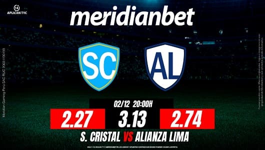 sporting cristal vs alianza lima liga 1 meridianbet1