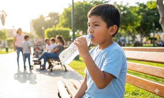 IMG Calor extremo que deben comer y beber tus hijos1