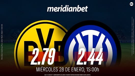 Borussia Dortmund vs Inter: ¡Juega en la Champions League y gana hasta S/. 600,000 con Meridianbet! 1 borussia dortmund vs inter partidos de la champions league meridianbet1