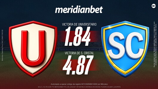 Juégatela por Universitario y Cristal en la Copa Libertadores y llega a La Cima del Fútbol con Meridianbet y Kashio 1 universitario sporting cristal copa libertadores meridianbet1