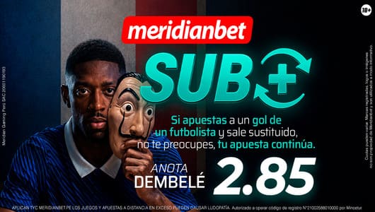 Sub+ en Meridianbet: tu apuesta sigue si el jugador sale sustituido 1 1200x630 SEO SUB MERIDIANBET11