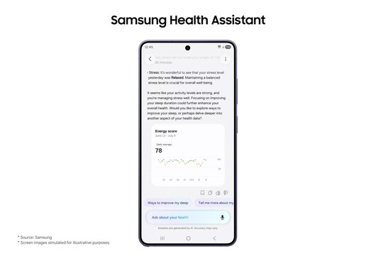 Samsung lanza asistente de salud con inteligencia artificial 1 NP. SAMSUNG1